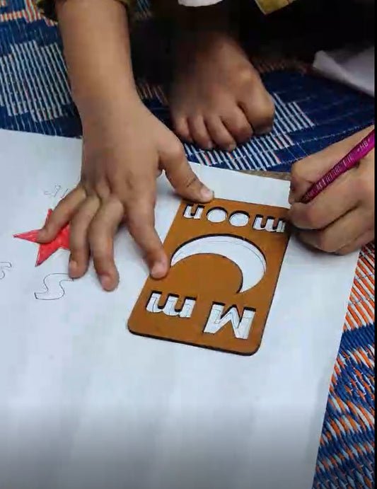English .Urdu and Counting Set( Educational Stencils)