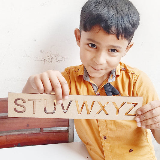 english Alphabets and number writting and learning stencils